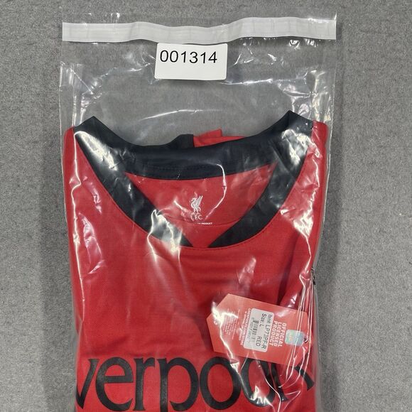 Liverpool FC Jersey Mens Large Red Black Official Licensed Fan Based LFC EPL - Picture 8 of 8